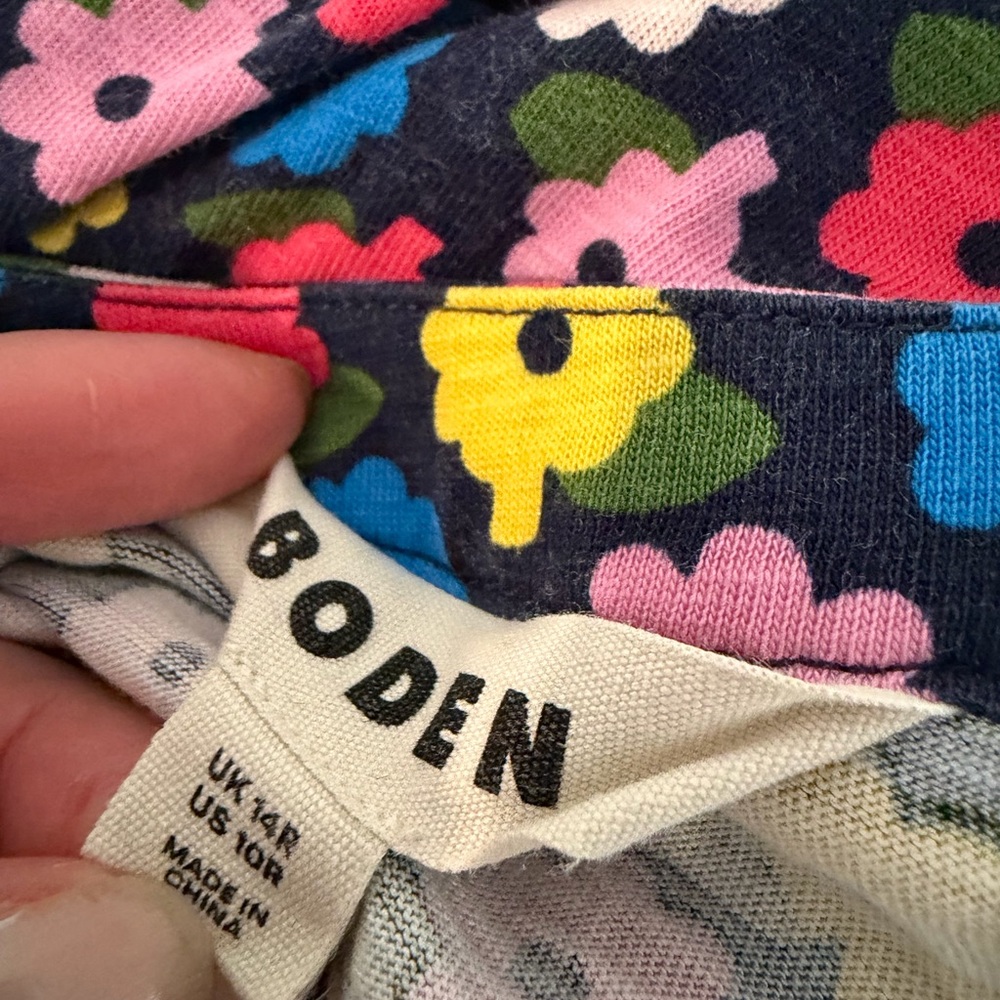 BODEN Naomi Floral Long Sleeve A-line Floral Colorful V-neck Mii Dress Sz 10 - Picture 5 of 6